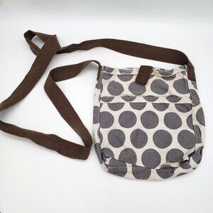 Thirty One Retro Metro Mod Polka Dot Gray Crossbody
